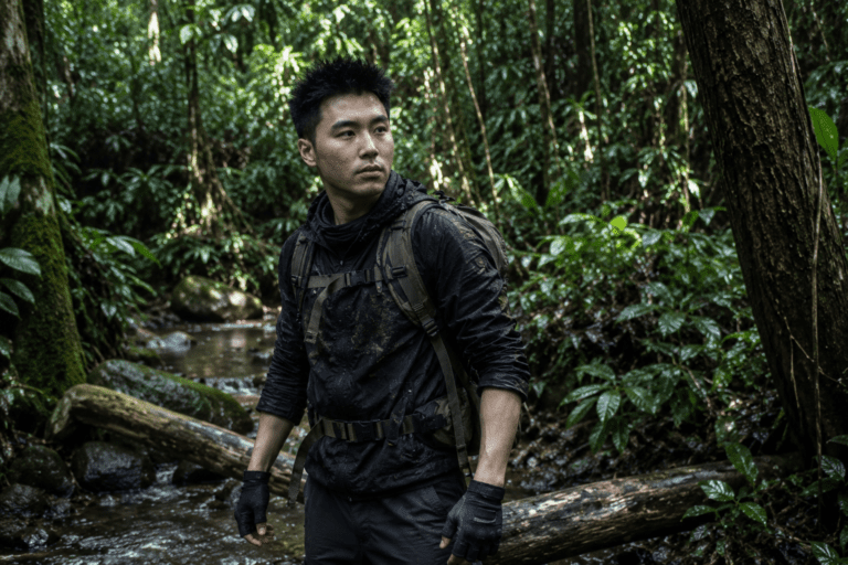 LOCLYX founder hiking on a forest trail